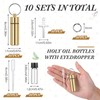 Tandefio 10 Sets Anointing Oil Bottles Keychain Vial Holy Water