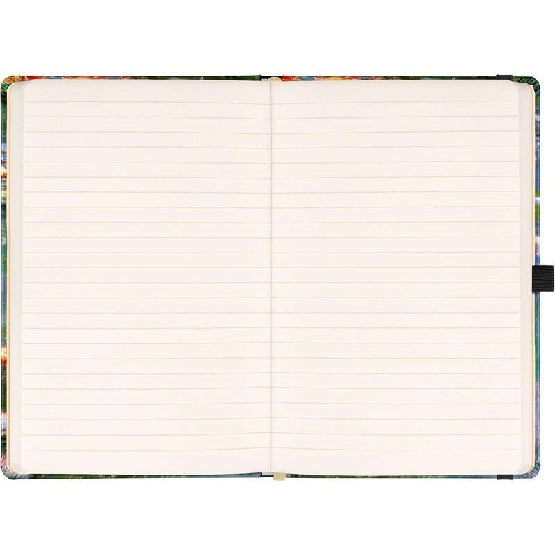 NOTIQUE Claude Monet Lined Notebook with Elastic Band 13 x