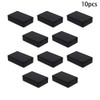 Heyiarbeit 10Pcs 2.76"x1.77"x0.71" ABS Black Dustproof Electronic Junction Box Enclosure