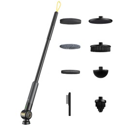 Fanttik G9 Pro Electric Scrubber, Dual-Speed (230/325 RPM) Rotary Cleaner with 6 Brush Heads, Adjustable Angle & Extendable Handle, IPX7 Waterproof, Type-C Charging for Bathroom, Tile, Grout