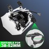 LENJIEMT Dirt Bike LED Headlight with White Bezel, 2000LM Front