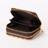 LFWATAXY PU Leather Accordion Card Wallet, Double-Layer Zippered Card Holder