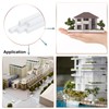 sourcing map 15pcs Plastic Model Tube ABS Square Tube 2x2x250mm