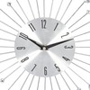 Deco 79 Metal Starburst Decorative Wall Clock With Crystal Accents
