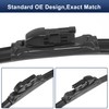 X AUTOHAUX 1 Pair 25"+22" Front Windshield Wiper Blade for