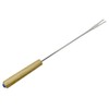 Fackelmann 31029 Fondue Forks Stainless Steel with Wooden Handle, Fondue