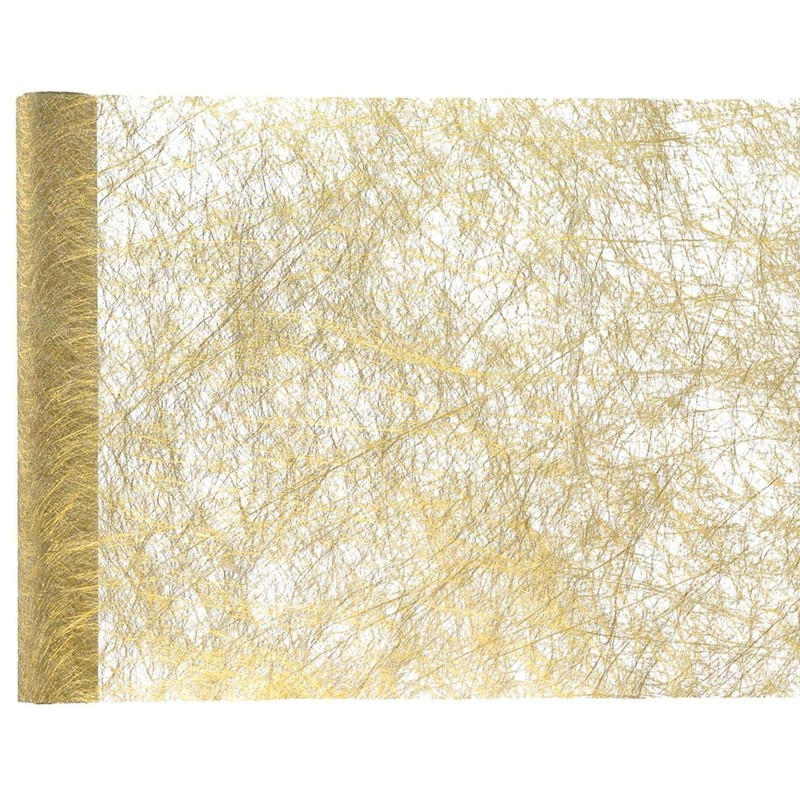 Santex Tischläufer mit Wimpel aus Metall, Sonstiges, Gold, 5 mètres
