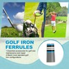 YELARXI Golf Iron Ferrules 4Pack Blue/Black/White/Gray for Golf Club