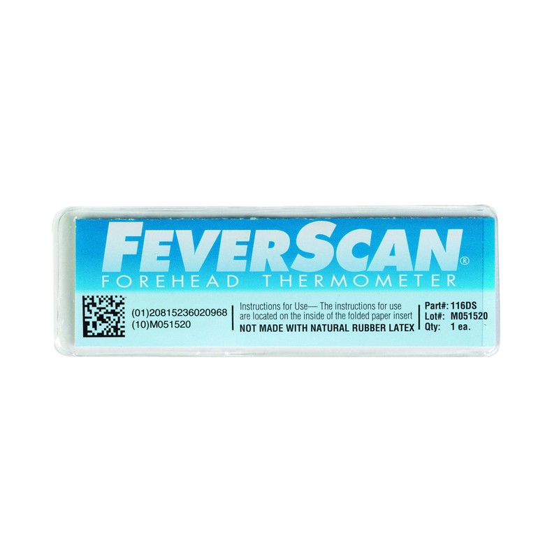 FeverScan Forehead Strip Thermometer | 15-Second Readout | Safe &