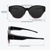 TINHAO Polarised Fit Over Glasses Sunglasses For Women Men Trendy