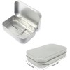 TSKDKIT 6 pieces stainless metal containers, small tin boxes, metal