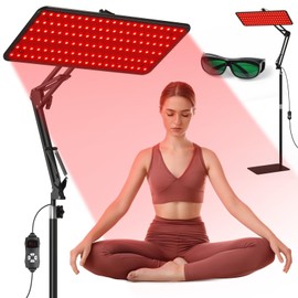 BEICHEN Red Light Therapy for Body and Face, 660nm 850nm 940nm Infrared Redlight-Therapy Lamp Device with Large Panel and Stable Stand at Home, Idea Gift for Women Wife Mom Sister Girlfriend (M)