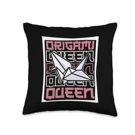 Best Easy Origami Crane Paper Gifts For Beginners Queen Folding Owl Paper Crane Master Origami Throw Pillow, 16x16, Multicolor