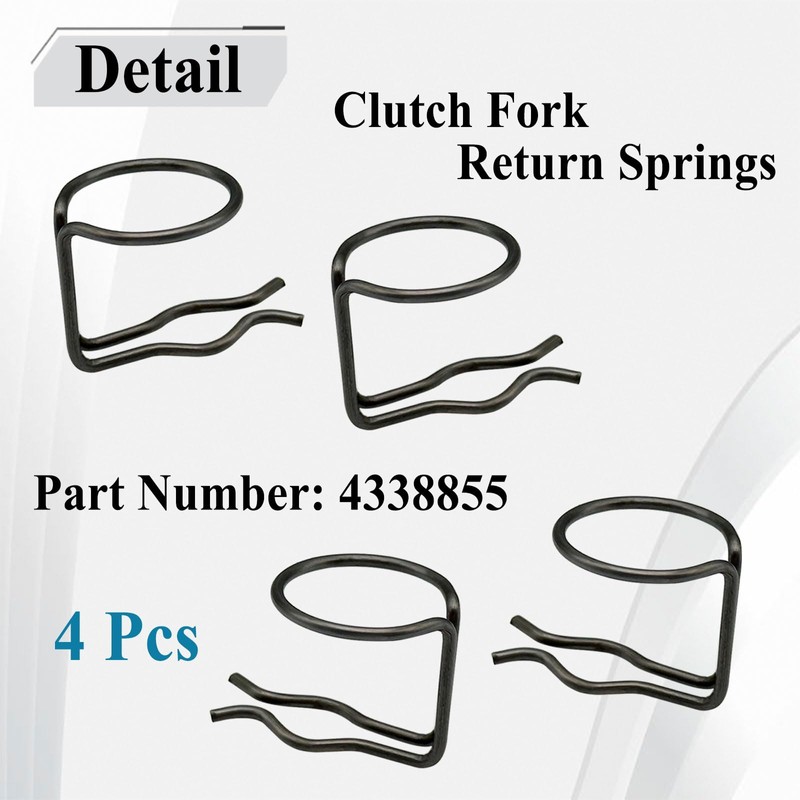 Ebrmeiwo 4 Pcs 4338855 Automotive Clutch Fork Return Spring, OEM