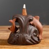 Ornamental Backflow Incense Burner Incense Holder Home Ornament with Dolphin