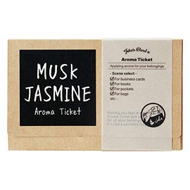 John's Blend Fragrance Sheet Aromatic Ticket, Made in Japan, OA-JON-40-6 Musk Jasmine, 8 Count (x1)