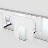 Aipsun 6 Lights Modern LED Bathroom Vanity Light Acrylic Stainless