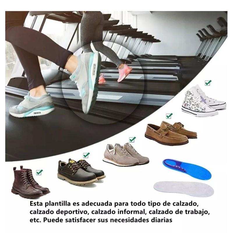 Salaron 2 Pares Plantilla Ortopedica De Gel/descanso/deporte/trabajo