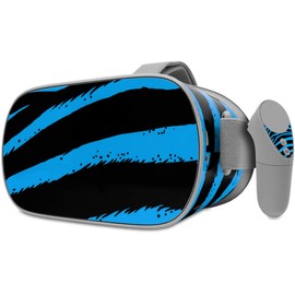 Decal Style Skin Wrap Compatible with Oculus Go Headset - Zebra Blue (Oculus NOT Included)