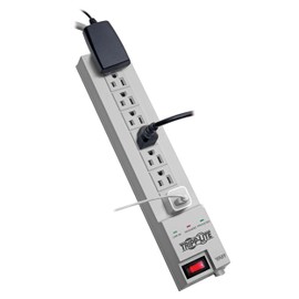 Tripp Lite 8 Outlet Surge Protector Power Strip, 8ft Cord, Right Angle Plug, $35,000 INSURANCE (SK6-6)