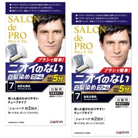 Salon de Pro Men's Speedy 7 Natural Black Hair Dye Unscented Hair Color (Bulk Purchase) 2 Pieces