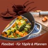 4smile Pasta Strainer Stainless Steel Rust-Proof – Space-Saving Pasta Strainer