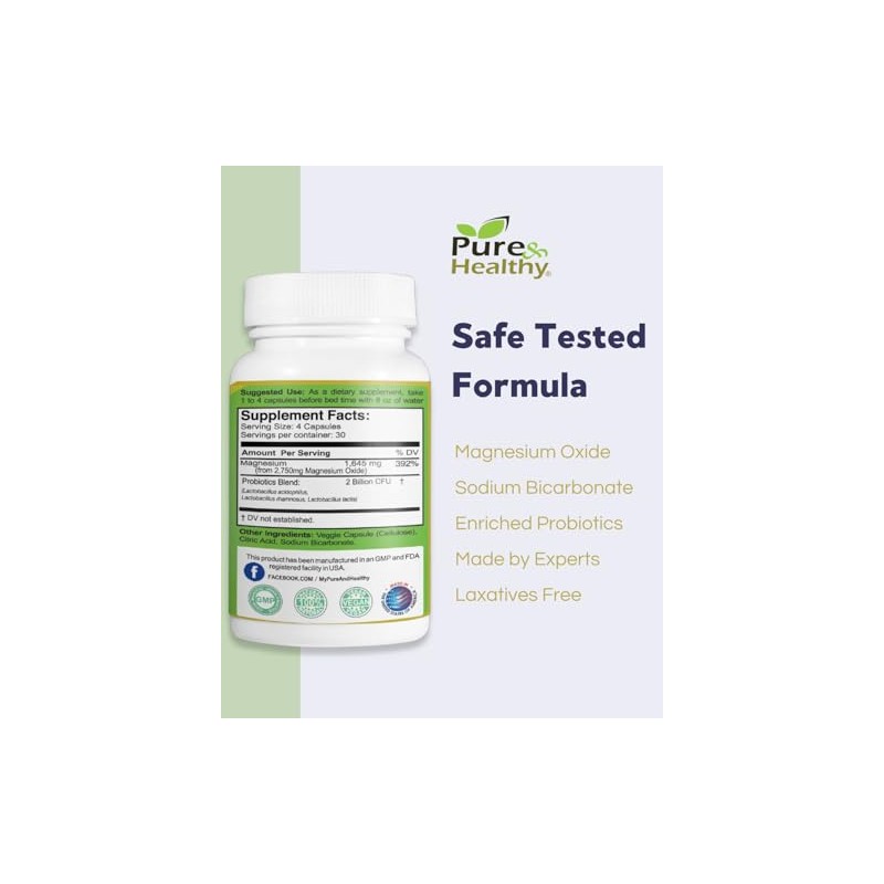 Pure & Healthy Oxybiotic Colon Cleanser (60)