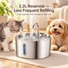 2.2L Smart Motion Sensor Cat Water Fountain – Stainless Steel