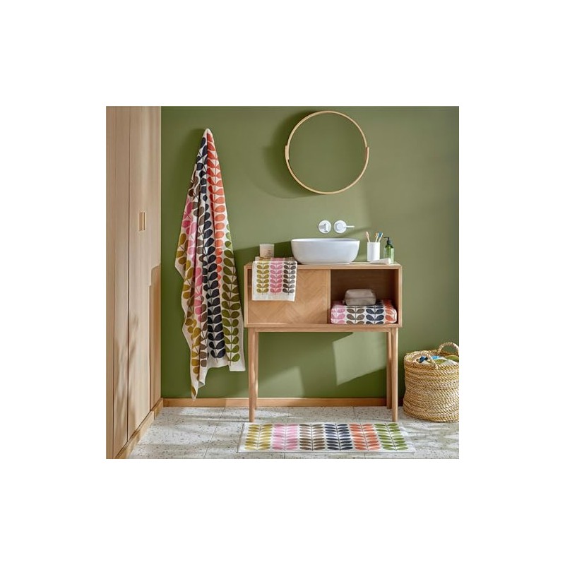 Retro Bath Mat 50x90cm by Orla Kiely in Multi Stem,