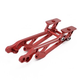 Aluminum Wing Mount Hops Up Upgrades Part for Arrma 1/8 Kraton/Notorious/Outcast/Talion/Typhon 6S BLX, AR320347 Heavy Duty Set RC Car Parts Rear for Arrma CNC T6 Alloy Upgrade-Red