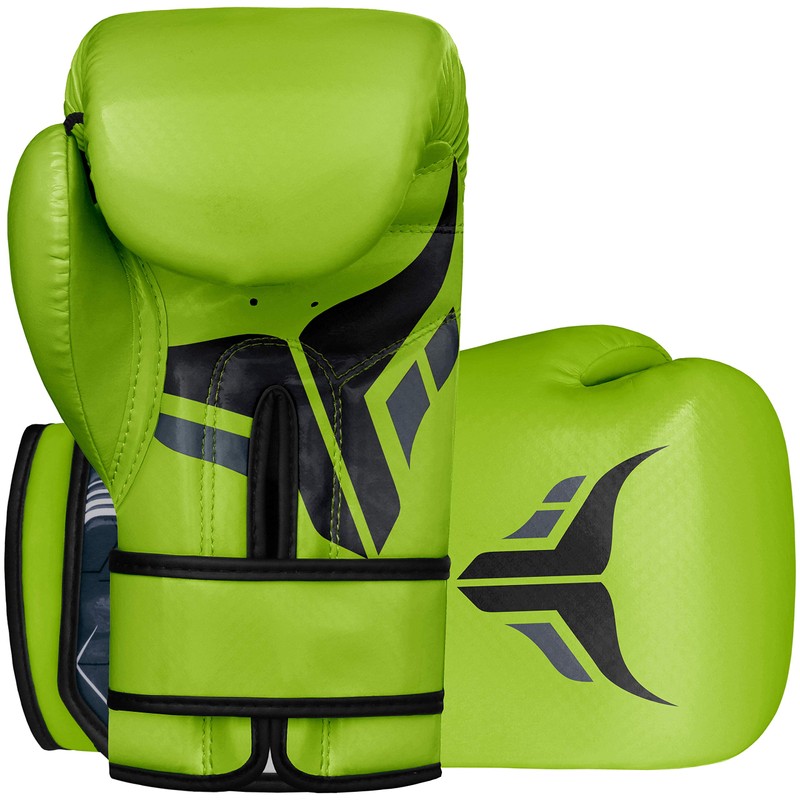 Mytra Fusion Kids Boxing Gloves Carbon AL2 (Green, 4 oz)