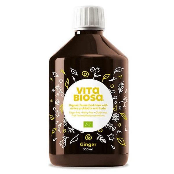Vita Biosa Organic Probiotic Liquid Ginger 500ml - Expiry 20/09/24