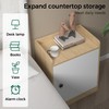 Modern Wooden Nightstand, Durable, Elegant Design for Small Spaces, Wooden