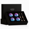 Blue purple Gradient Laser Golf Balls - 4 Balls Premium