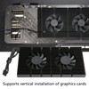 GPU Backplate Cooler, Aluminum Alloy Graphics Card Backplane Heatsink, 4