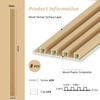 WPC Slat Wall Paneling, Modern Accent 3D Wall Panels, 8-Piece