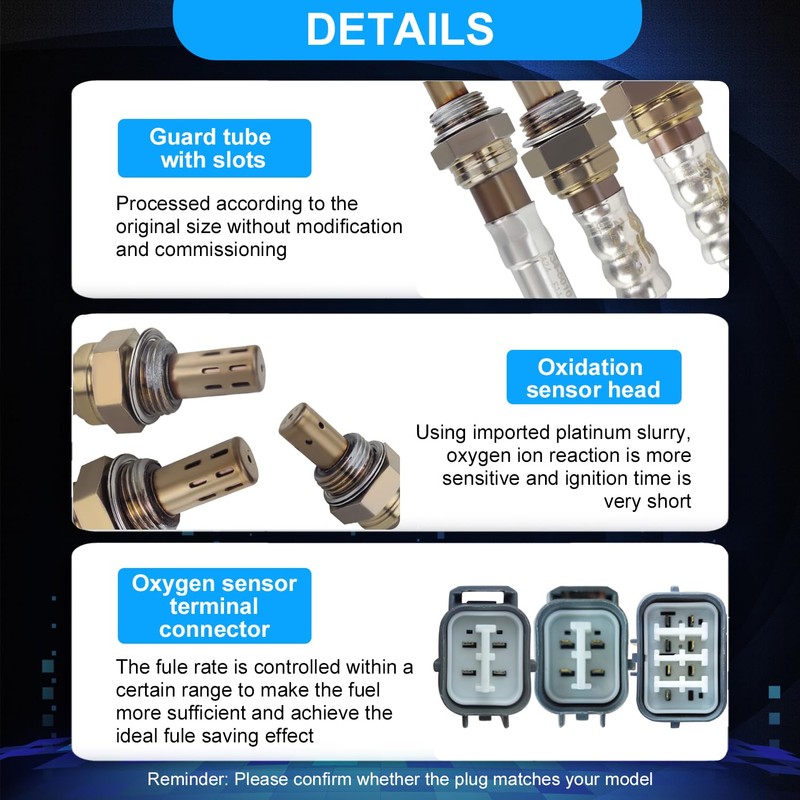 4Pcs 234-5010 234-4355 234-4368 O2 Oxygen Sensor Upstream Downstream Compatible