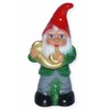 RAKSO Garden Gnome Garden Gnome Figurine Made of Plastic with Trombone Height 33 cm Garden Decoration Musician Garden Figure