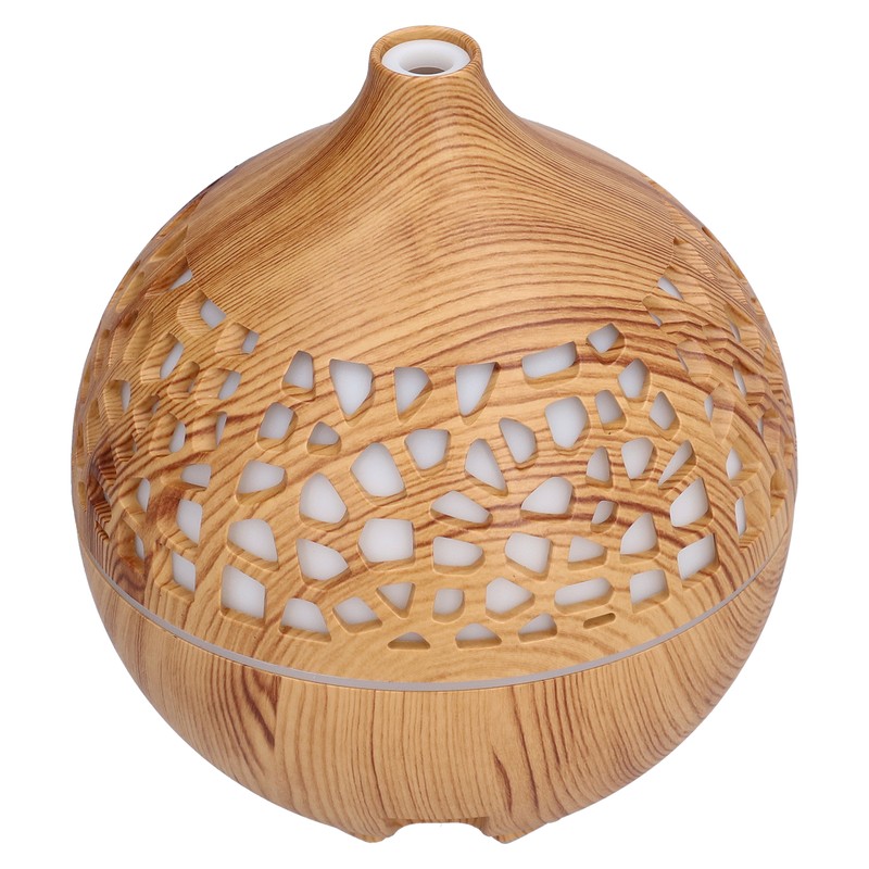 180ml Wood Grain Air Humidifier USB Charging Colorful Lights Air