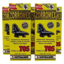 Jarabe Tos Garganta 120 Ml. Zorrimex 6 Piezas
