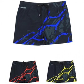 A888 Men's Plus Size Quick-Dry Fashion Swim Boxer Shorts On 8603XL/Yellow 10ea