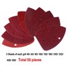 AUSTOR 50 Pieces Mouse Detail Sander Sandpaper Sanding Paper Hook