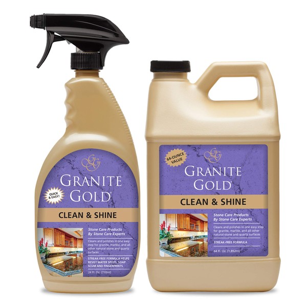 Granite Gold Clean and Shine Spray For Granite, Marble, Travertine,