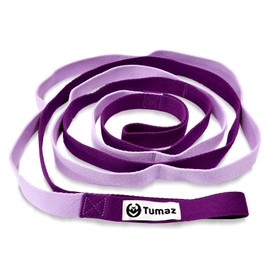 Tumaz Yoga Straps for Stretching, Multi-Loop Strap with 10 Loops for Physical Therapy, Pilates & Gymnastics