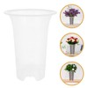 SUPVOX 8pcs Orchid Flower Pots Transparent Planting Containers Material Ventilated