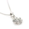 Barzaz Women's Clover Necklace, Simple, Quatrefoil Crystal, Metal, Crystal