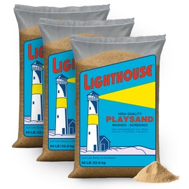 U.S. Silica Large 50 Pound Play Sand, Finely Graded, Fully Washed and Easy to Use for Children's Art, Trays, and Sandbox, 3 Pack