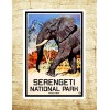 Serengeti National Park 4" Decal Sticker Tanzania Elephant Africa