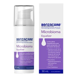 Loción Benzacare Microbioma Equalizer Piel Propensa A Barros Momento de aplicación Día/Noche Tipo de piel Grasa