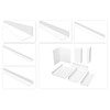 HEXIM Angle Profiles Unequiline White PVC Plastic Angle Selection Dimensions